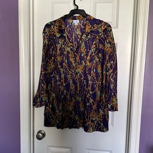 Beautiful multi color top. Very light. See tags in photo for descriptions